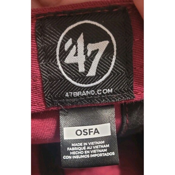 Florida State Seminoles 47 Brand Clean Up Adjustable Hat - Maroon Red Cap - Picture 6 of 6